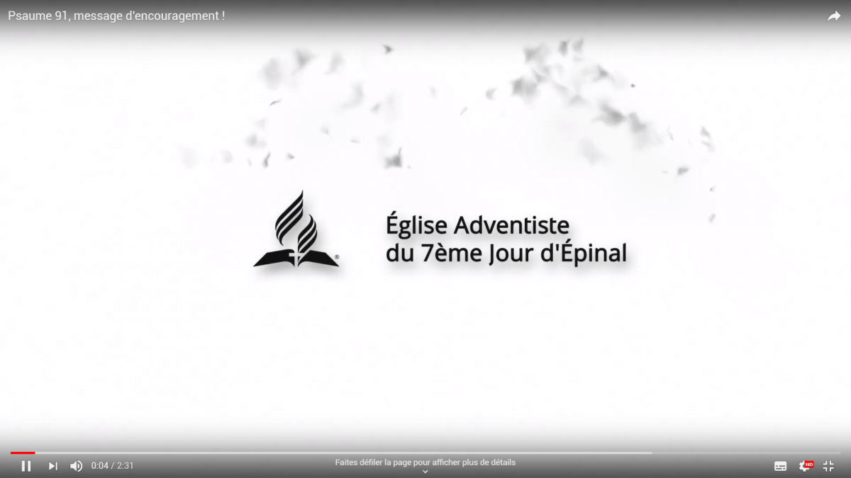 [Vidéo] "Psaume 91, message d'encouragement"