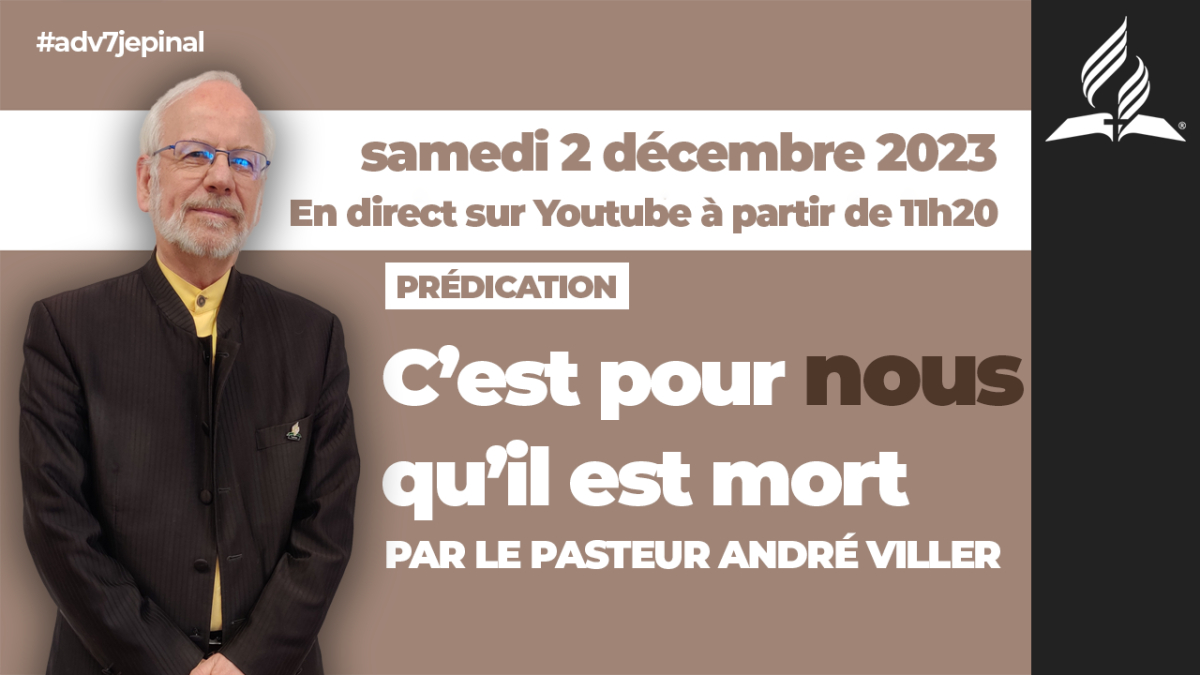 [Prédication] « C'est pour nous qu'il est mort », prédication du 02/12/2023