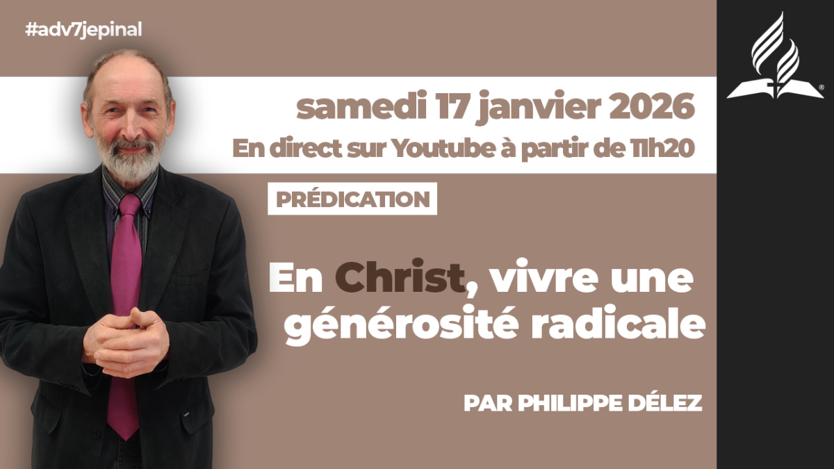 [Prédication] « En Christ, vivre une générosité radicale », sermon du 17/01/2026
